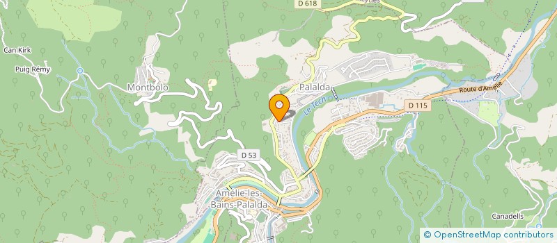 localisation de l'entreprise MONSIEUR ROBERT PIVIN  AMELIE-LES-BAINS-PALALDA