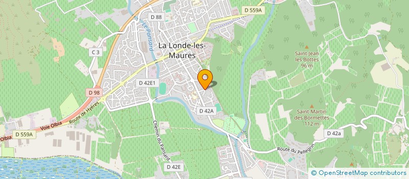 localisation de l'entreprise MONSIEUR ROBERT PLUQUET à LA LONDE LES MAURES