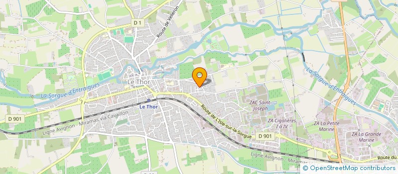 localisation de l'entreprise MONSIEUR ROBERT POBLADOR  LE THOR