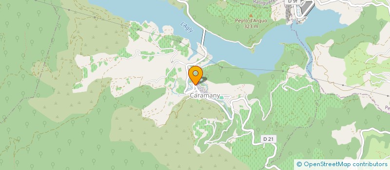 localisation de l'entreprise MONSIEUR ROBERT PODEVYN  CARAMANY