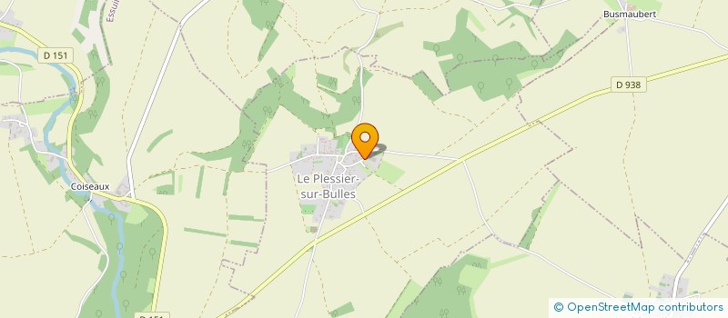 localisation de l'entreprise MONSIEUR ROBERT POLLET  LE PLESSIER-SUR-BULLES