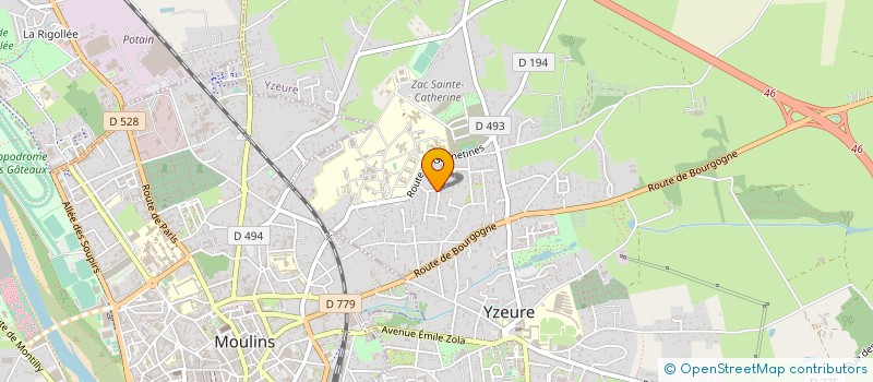 localisation de l'entreprise MONSIEUR ROBERT POMMERY à YZEURE