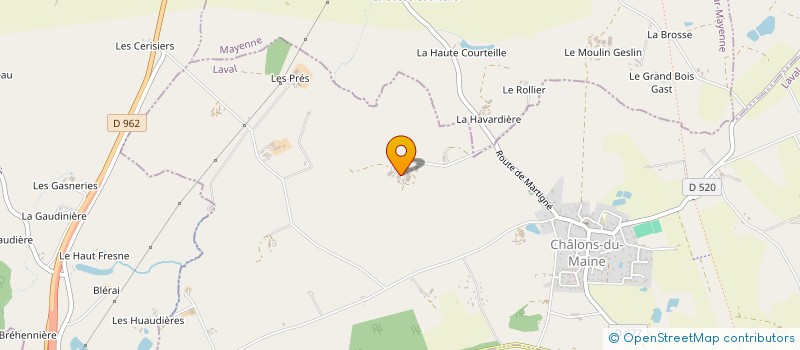 localisation de l'entreprise MONSIEUR ROBERT POMMIER à CHALONS-DU-MAINE