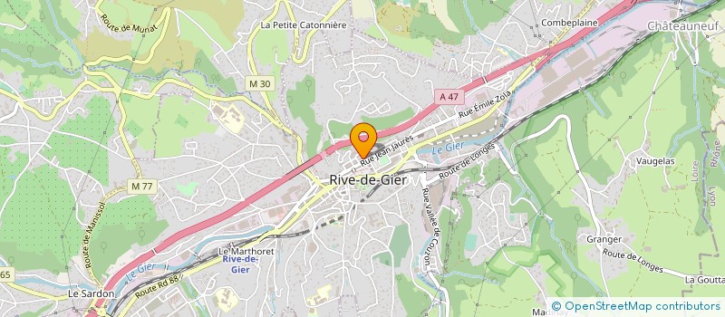 localisation de l'entreprise MONSIEUR ROBERT POMPEY  RIVE-DE-GIER