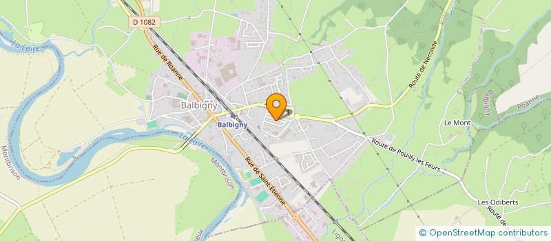 localisation de l'entreprise MONSIEUR ROBERT PONCET  BALBIGNY