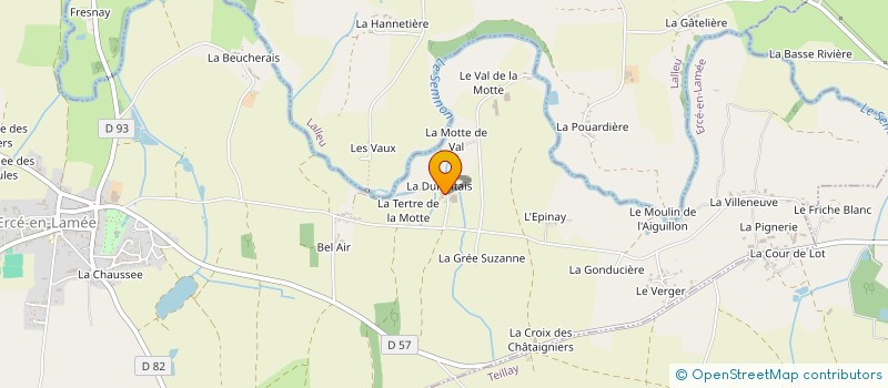 localisation de l'entreprise MONSIEUR ROBERT POUESSEL  ERCE-EN-LAMEE