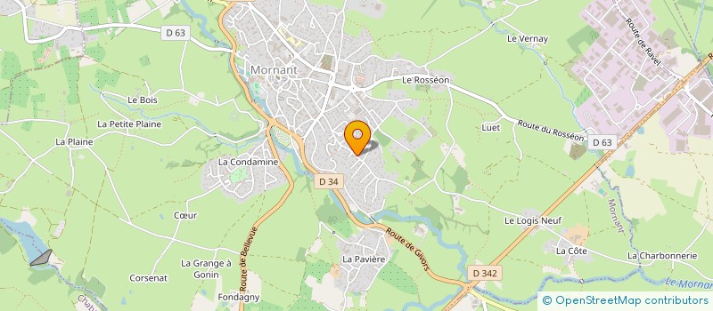 localisation de l'entreprise MONSIEUR ROBERT POULARD  MORNANT