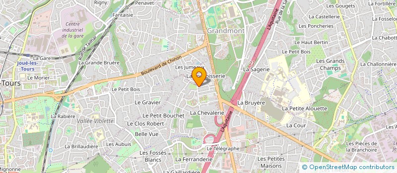 localisation de l'entreprise MONSIEUR ROBERT POULIGNY à CHAMBRAY-LES-TOURS