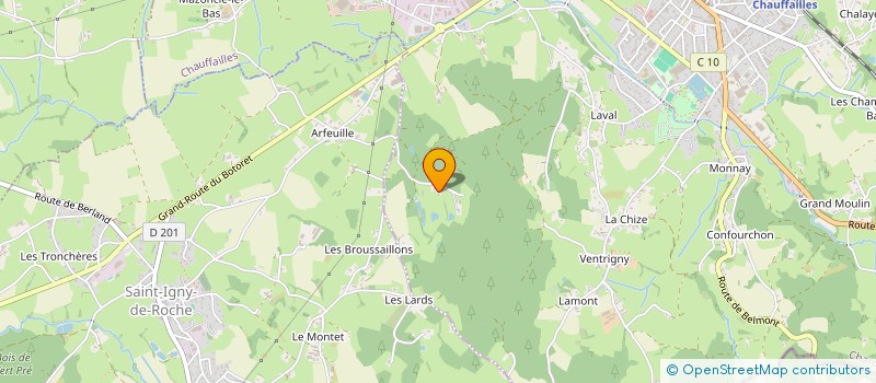 localisation de l'entreprise MONSIEUR ROBERT POURNY  CHAUFFAILLES