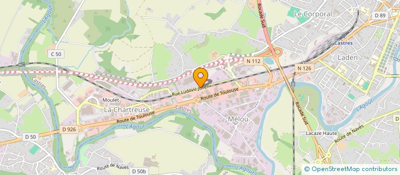 localisation de l'entreprise MONSIEUR ROBERT POUZENC  CASTRES