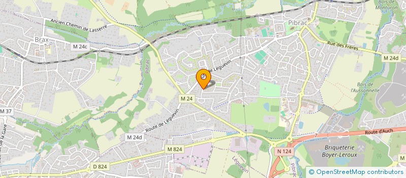 localisation de l'entreprise MONSIEUR ROBERT POZZOBON  PIBRAC