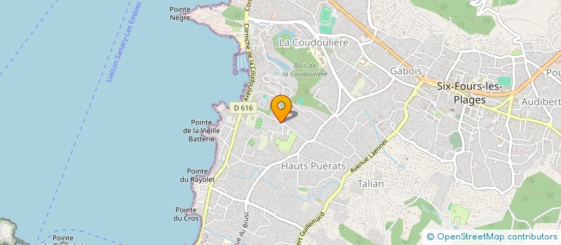 localisation de l'entreprise MONSIEUR ROBERT PRIOLIO à SIX-FOURS-LES-PLAGES