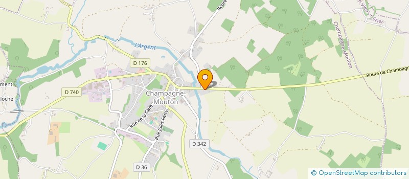 localisation de l'entreprise MONSIEUR ROBERT PRIOR  CHAMPAGNE-MOUTON