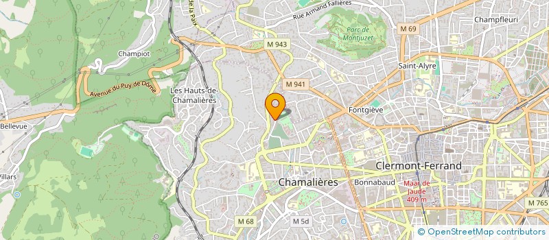 localisation de l'entreprise MONSIEUR ROBERT PRITCHARD  CHAMALIERES