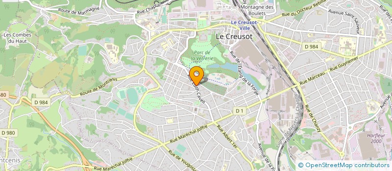 localisation de l'entreprise MONSIEUR ROBERT PROST à LE CREUSOT