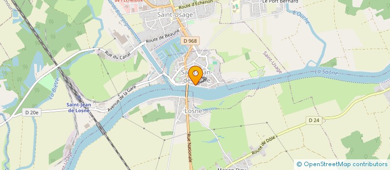 localisation de l'entreprise MONSIEUR ROBERT PUCET  SAINT-JEAN-DE-LOSNE