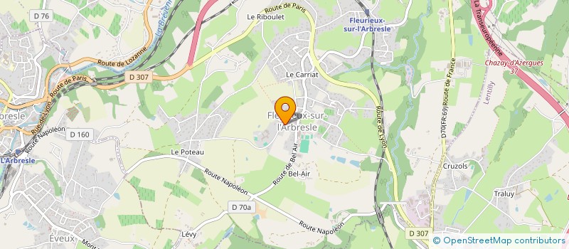 localisation de l'entreprise MONSIEUR ROBERT PUPIER à FLEURIEUX SUR L'ARBRESLE