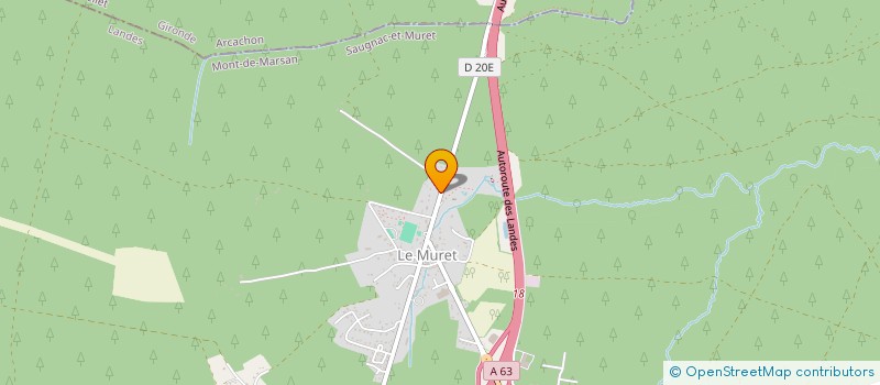 localisation de l'entreprise MONSIEUR ROBERT PUYPELAT  SAUGNAC-ET-MURET