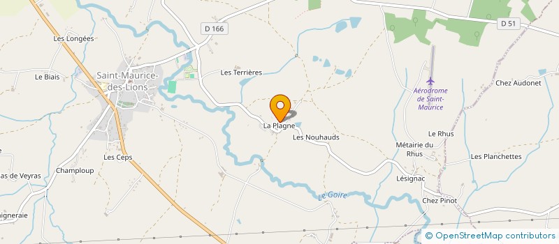 localisation de l'entreprise MONSIEUR ROBERT QUERAUD à SAINT-MAURICE-DES-LIONS