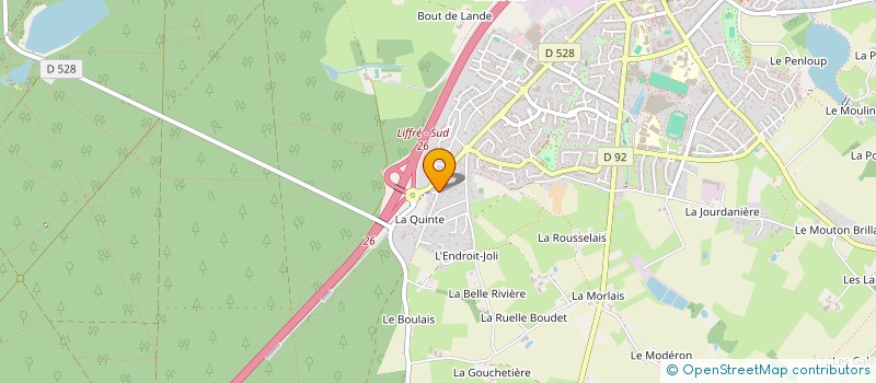 localisation de l'entreprise MONSIEUR ROBERT QUESNEL  LIFFRE