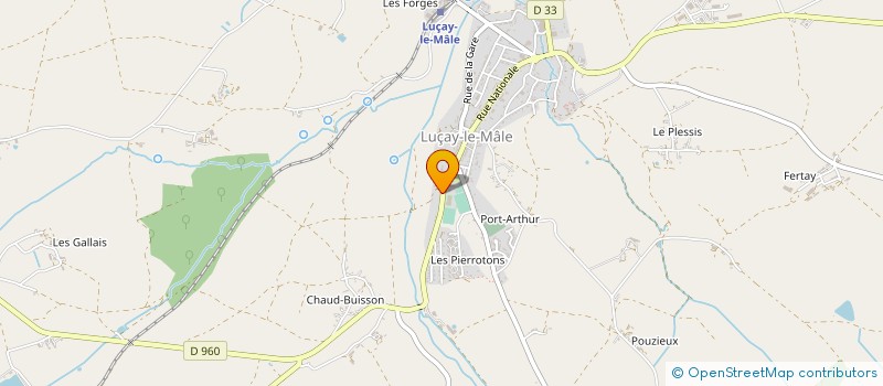 localisation de l'entreprise MONSIEUR ROBERT RABIER à LUCAY-LE-MALE