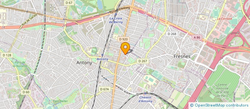 localisation de l'entreprise MONSIEUR ROBERT RAMALDI à ANTONY