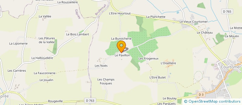 localisation de l'entreprise MONSIEUR ROBERT RAUX à COURTOMER