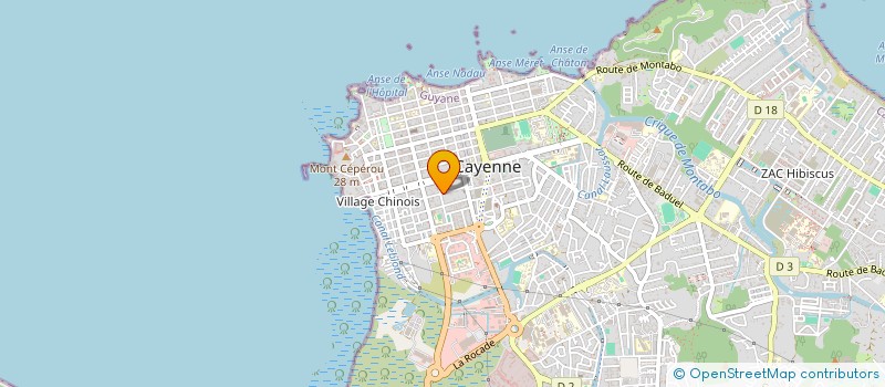 localisation de l'entreprise MONSIEUR ROBERT RAZAFIMAHARO à CAYENNE