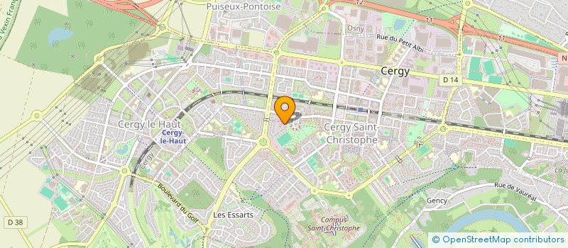 localisation de l'entreprise MONSIEUR ROBERT RAZANAJATOVO  CERGY