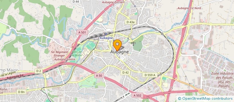 localisation de l'entreprise MONSIEUR ROBERT REISSIAN  AUBAGNE