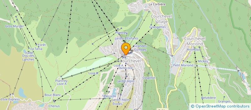 localisation de l'entreprise MONSIEUR ROBERT REY à COURCHEVEL