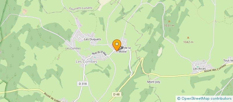 localisation de l'entreprise MONSIEUR ROBERT REYMOND à LES COMBES