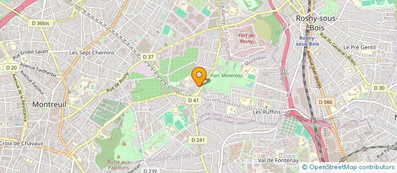 localisation de l'entreprise MONSIEUR ROBERT RIBEIRO à MONTREUIL