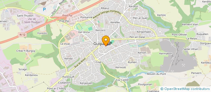 localisation de l'entreprise MONSIEUR ROBERT RICARD  GUIPAVAS