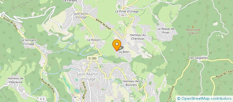 localisation de l'entreprise MONSIEUR ROBERT RIVOIRA  SAINT MARTIN D'URIAGE