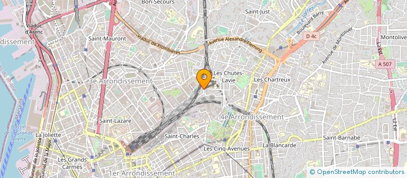 localisation de l'entreprise MONSIEUR ROBERT ROCHE à MARSEILLE 4EME
