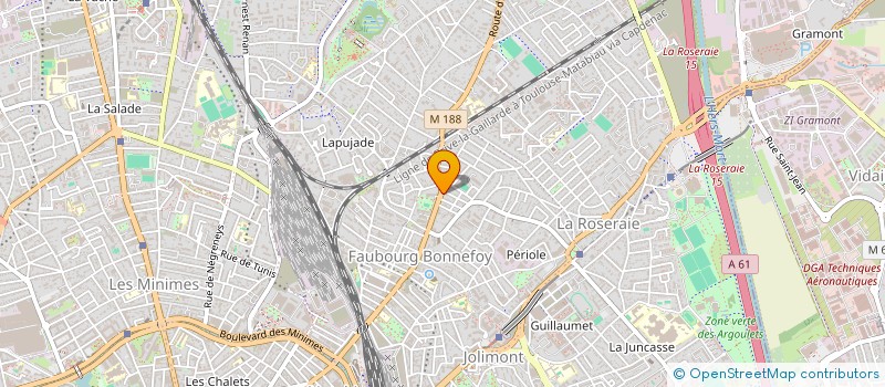 localisation de l'entreprise MONSIEUR ROBERT RODRIGUEZ  TOULOUSE