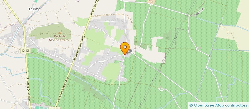 localisation de l'entreprise MONSIEUR ROBERT RODRIGUEZ  CUXAC-D'AUDE