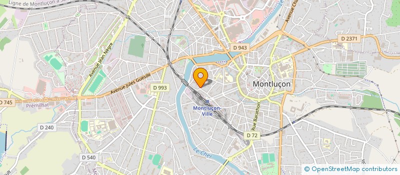 localisation de l'entreprise MONSIEUR ROBERT ROLLIN à MONTLUCON