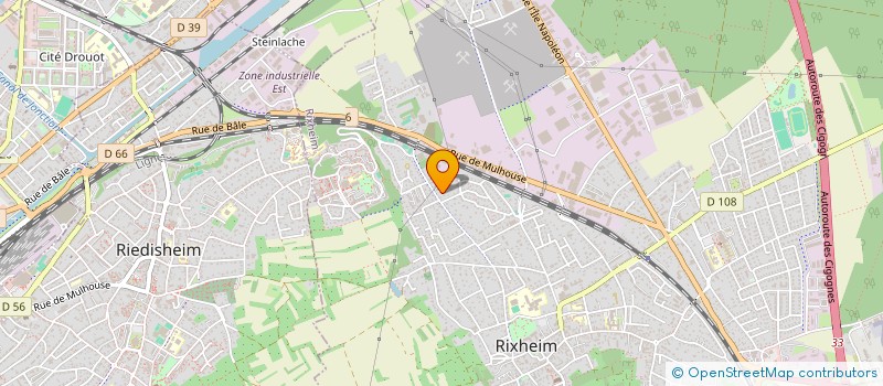 localisation de l'entreprise MONSIEUR ROBERT ROMANN  RIXHEIM