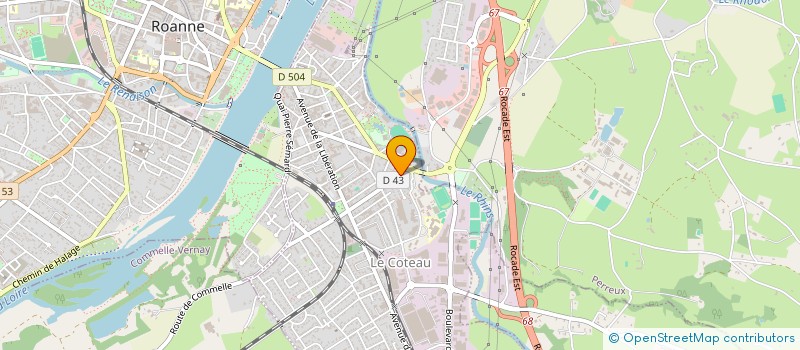 localisation de l'entreprise MONSIEUR ROBERT ROMANO  LE COTEAU