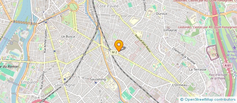 localisation de l'entreprise MONSIEUR ROBERT ROUBY  TOULOUSE