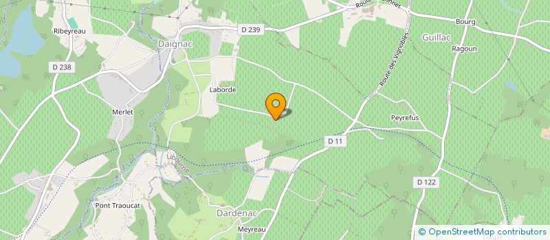 localisation de l'entreprise MONSIEUR ROBERT ROUMAGE  DAIGNAC