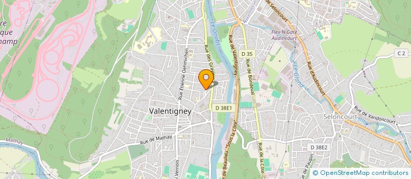 localisation de l'entreprise MONSIEUR ROBERT RUCHS à VALENTIGNEY