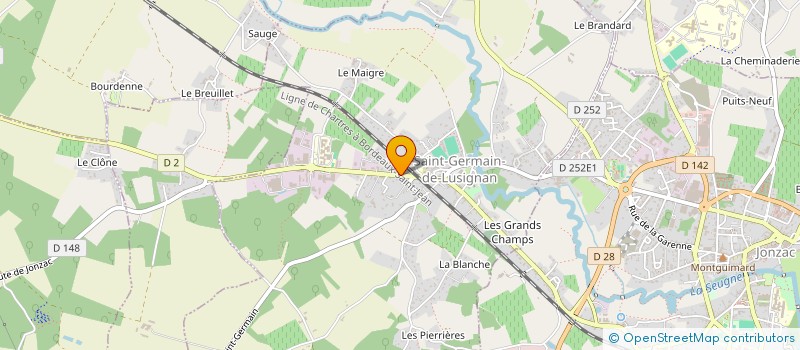 localisation de l'entreprise MONSIEUR ROBERT RULLIER à SAINT-GERMAIN-DE-LUSIGNAN