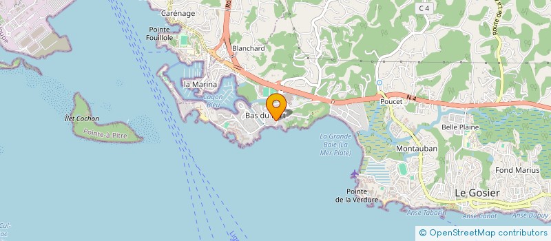 localisation de l'entreprise MONSIEUR ROBERT SAHA  LE GOSIER