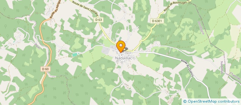 localisation de l'entreprise MONSIEUR ROBERT SALVETAT  NADAILLAC