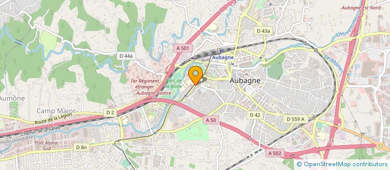 localisation de l'entreprise MONSIEUR ROBERT SARACIVA  AUBAGNE