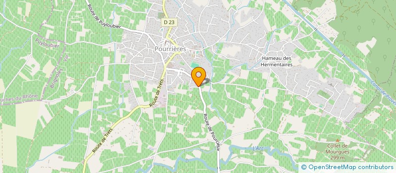 localisation de l'entreprise MONSIEUR ROBERT SAVOURNIN  POURRIERES