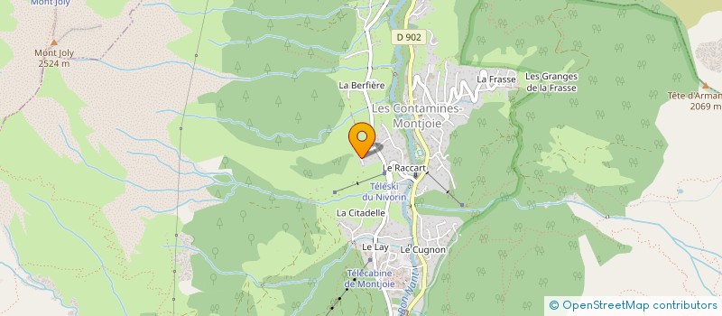 localisation de l'entreprise MONSIEUR ROBERT SAYNOR à LES CONTAMINES-MONTJOIE